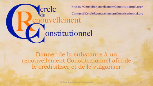 Cercle du Renouvellement Constitutionnel